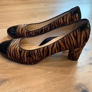 Taryn Rose Faux Fur Heels Size 10